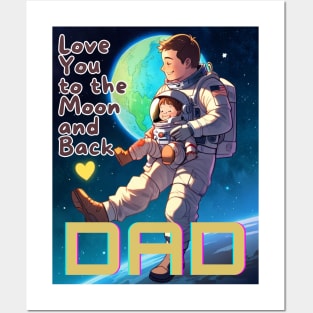 Father's day, Love You to the Moon and Back! Father's gifts, Dad's Day gifts, father's day gifts Posters and Art